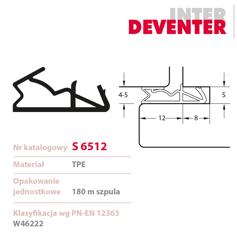 Uszczelka DEVENTER S 6512