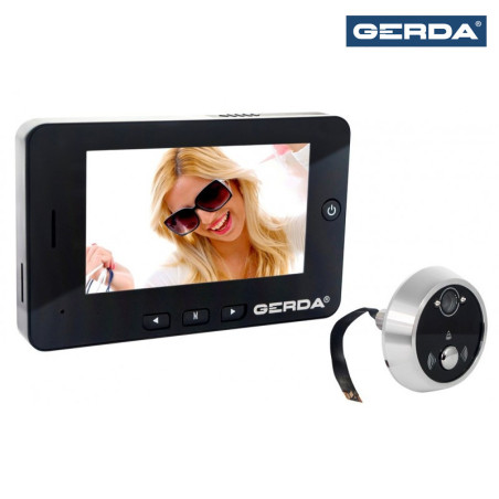Wizjer HD-43 GERDA cyfrowy czarny Wizjer HD-43 GERDA cyfrowy czarny