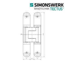 Zawias SIMONSWERK TECTUS TE 540 3D F1 Zawias SIMONSWERK TECTUS TE 540 3D F1
