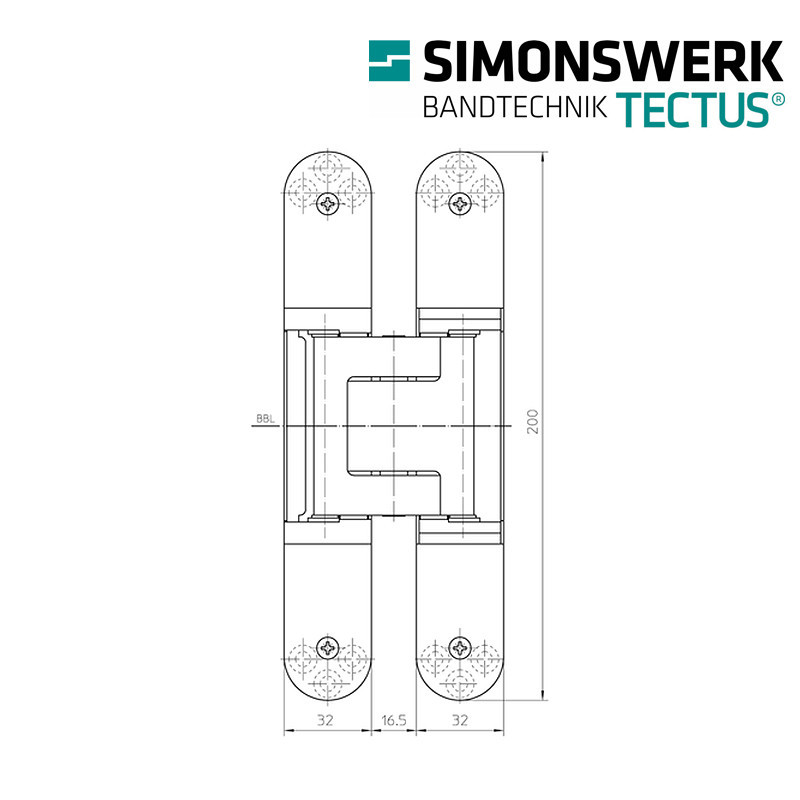 Zawias SIMONSWERK TECTUS TE 540 3D F1 Zawias SIMONSWERK TECTUS TE 540 3D F1