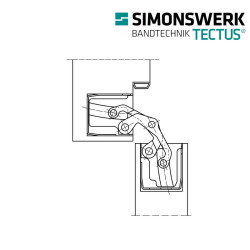 Zawias SIMONSWERK TECTUS TE 540 3D F1 Zawias SIMONSWERK TECTUS TE 540 3D F1