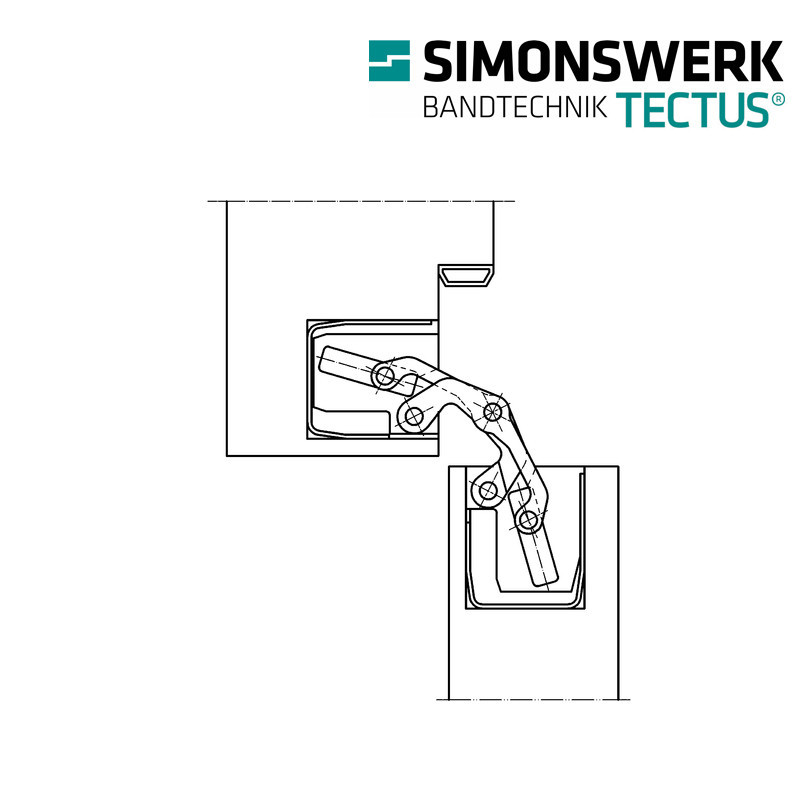 Zawias SIMONSWERK TECTUS TE 340 3D CZARNY Zawias SIMONSWERK TECTUS TE 340 3D CZARNY