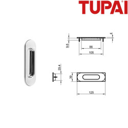 Pochwyt TUPAI 4052 03 chrom