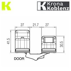 ZAWIAS WPUSZCZANY KUBICA K2760 LAKIEROWANY NA CZARNO KOBLENZ ZAWIAS WPUSZCZANY KUBICA K2760 LAKIEROWANY NA CZARNO KOBLENZ