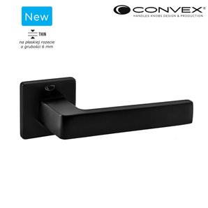 Klamka CONVEX 1605 S 6mm czarna