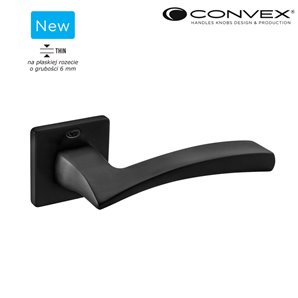 Klamka CONVEX 1145 S 6mm czarna
