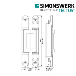 Zawias SIMONSWERK TECTUS TE 640 3D F1 Zawias SIMONSWERK TECTUS TE 640 3D F1