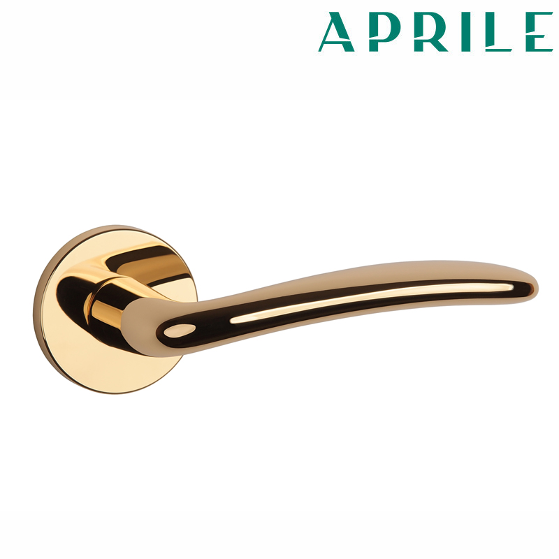 Klamka APRILE AMBROSIA R SLIM 7mm 01 złota