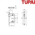 ZAMEK MAGNETYCZNY TUPAI 3599X50-152, WC 90MM, BIAŁY