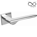 KLAMKA INFINITY   SLIM NA ROZECIE KWADRATOWEJ 5MM LINEA SLIM CHROM