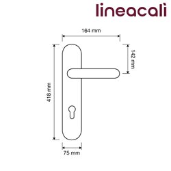 KLAMKA BRILLIANT CRYSTAL [SZYLD QUEEN] 90WB OZ LINEA CALI
