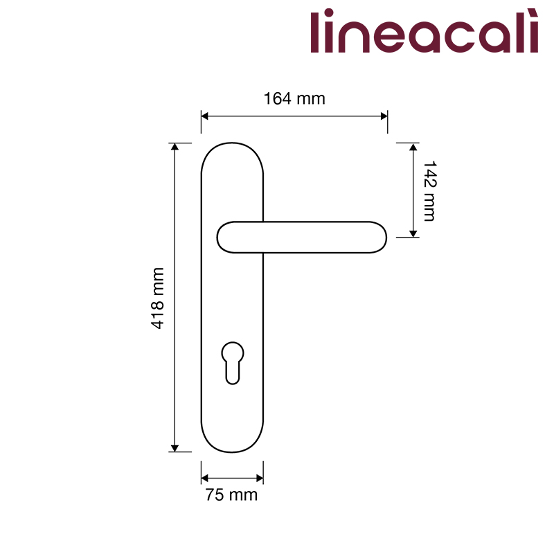 KLAMKA BRILLIANT CRYSTAL [SZYLD QUEEN] 85WB OZ LINEA CALI
