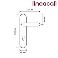 KLAMKA ERICA PORCELLANA BIANCA 90KL BM LINEA CALI KLAMKA ERICA PORCELLANA BIANCA 90KL BM LINEA CALI