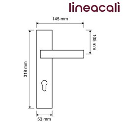 KLAMKA GLAMOR 96WC SX CR LINEA CALI KLAMKA GLAMOR 96WC SX CR LINEA CALI