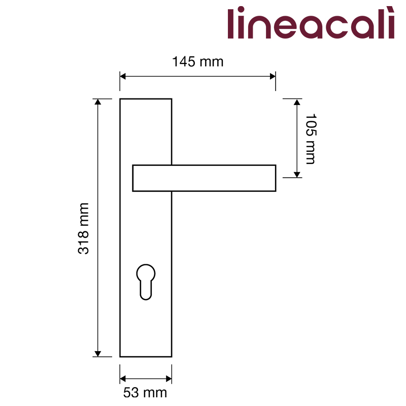 KLAMKA GLAMOR 96WC SX CR LINEA CALI KLAMKA GLAMOR 96WC SX CR LINEA CALI