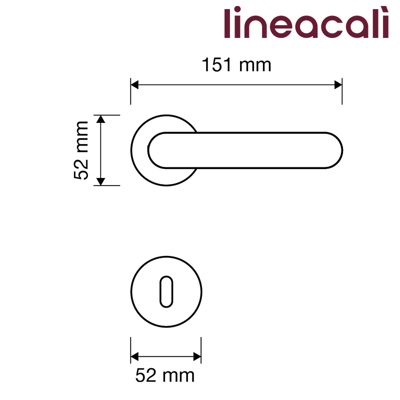 KLAMKA GRIP SZYLD OKRĄGŁY 023 CE LINEA CALI KLAMKA GRIP SZYLD OKRĄGŁY 023 CE LINEA CALI