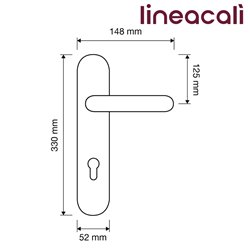 KLAMKA LIBERTY 72WC DX PM [POKRĘTŁO VINTAGE] LINEA CALI