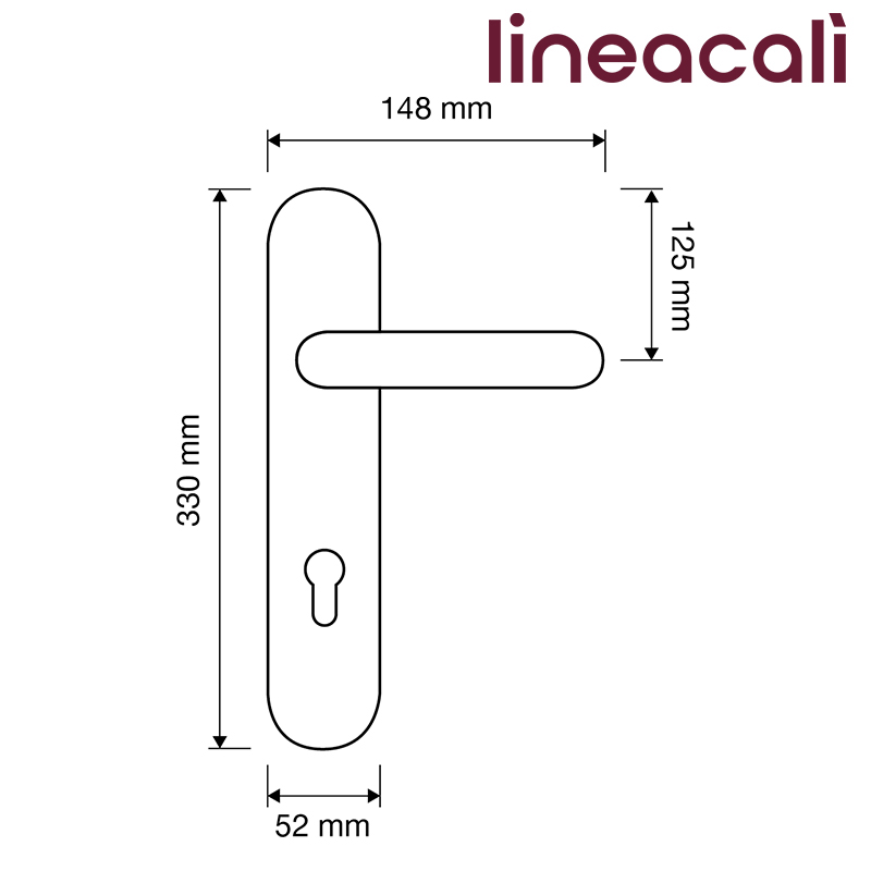 KLAMKA LIBERTY 72WC DX PM [POKRĘTŁO VINTAGE] LINEA CALI