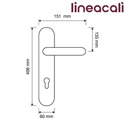 KLAMKA NINFA CRYSTAL [SZYLD POESIA 1395] 72KL OZ LINEA CALI
