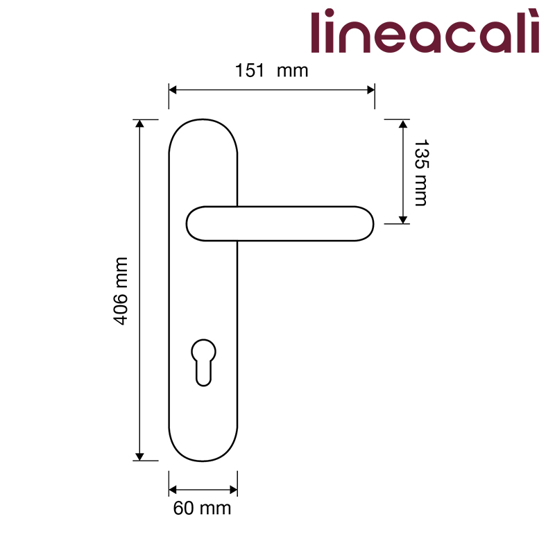 KLAMKA NINFA CRYSTAL [SZYLD POESIA 1395] 90WB OZ LINEA CALI