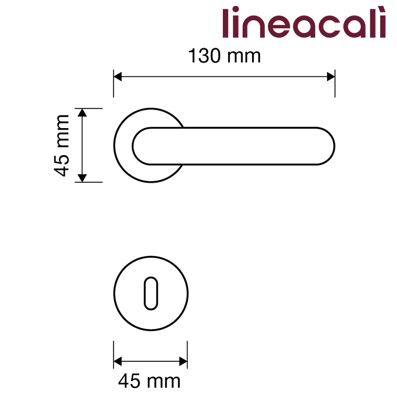 KLAMKA TOSCA SZYLD OKRĄGŁY 110 OL LINEA CALI KLAMKA TOSCA SZYLD OKRĄGŁY 110 OL LINEA CALI