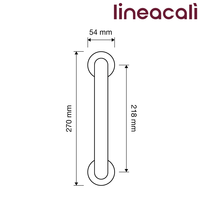 KOMPLET UCHWYTÓW DRZWIOWYCH DALIA PORCELLANA BIANCA 218mm OL [MONTAŻ PRZELOTOWY DO DREWNA] LINEA CALI