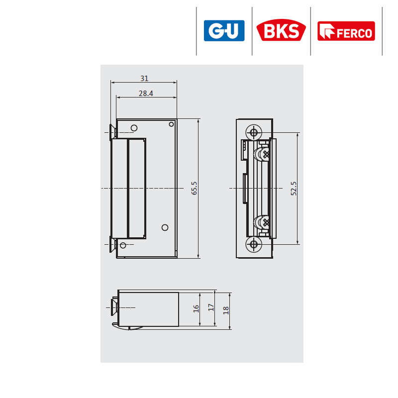 G-U ELEKTROZACZEP ET8 R 12V DC G-U ELEKTROZACZEP ET8 R 12V DC