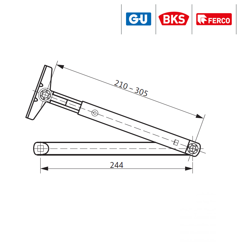 G-U RAMIĘ DO OTS 110/210/440 BRĄZOWE STANDARD G-U RAMIĘ DO OTS 110/210/440 BRĄZOWE STANDARD