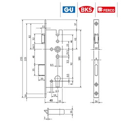 G-U ZAMEK B 1300 40/92 MM 16/255 MM NIKLOWANY G-U ZAMEK B 1300 40/92 MM 16/255 MM NIKLOWANY