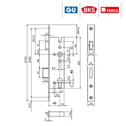 G-U ZAMEK B 1314 40/92 MM, ST.24/270 MM NIKIEL G-U ZAMEK B 1314 40/92 MM, ST.24/270 MM NIKIEL