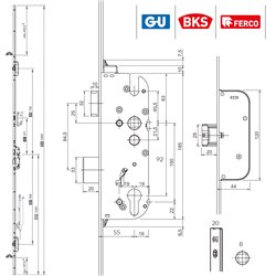 G-U ZAMEK SECURY AUTOMATIC 2 55/92/8/20/1020/VIS/2285/730/760 G-U ZAMEK SECURY AUTOMATIC 2 55/92/8/20/1020/VIS/2285/730/760