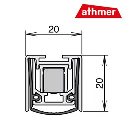 USZCZELKA OPADAJĄCA STADI L-20/20 WS 1085mm [855mm] [AKCESORIA 5104] ATHMER