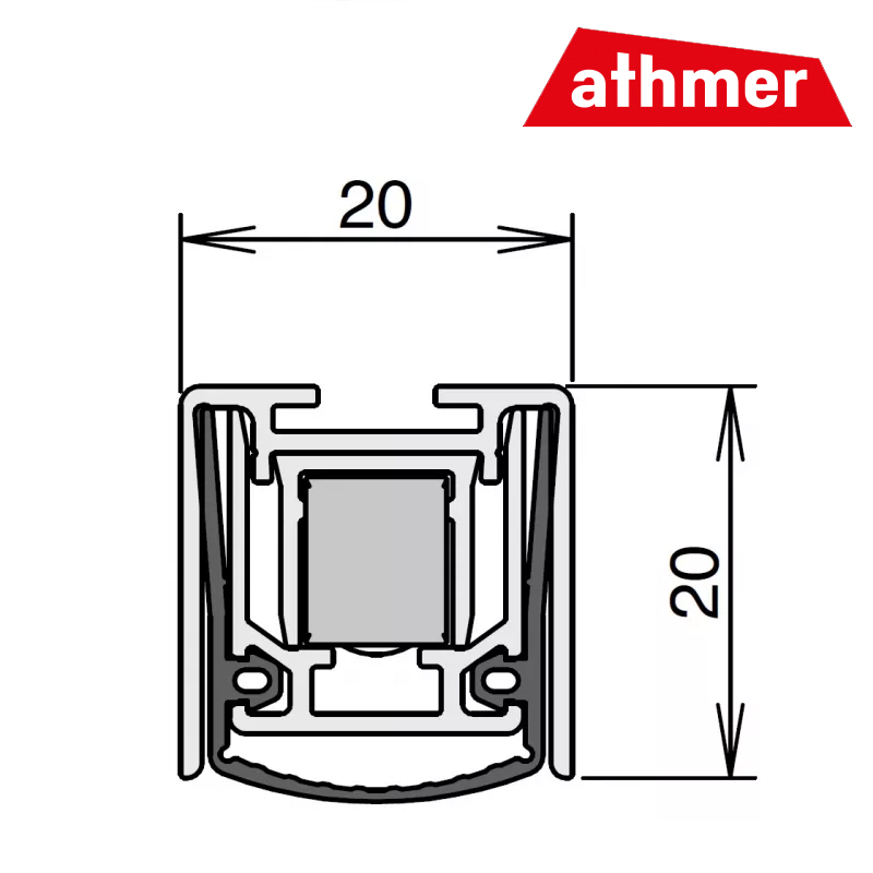 USZCZELKA OPADAJĄCA STADI L-20/20 WS 1050mm [900mm] [AKCESORIA 5104] ATHMER