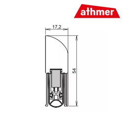 USZCZELKA OPADAJĄCA SCHALL-EX L-15 FS 930mm [AKCESORIA 5314] SREBRNA C-0 ATHMER