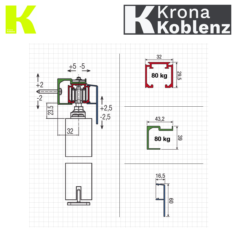 ZESTAW SYSTEM 400 ECO DO 80 KG Z SZYNĄ 3m ALUMINIUM ANODYZOWANE KOBLENZ ZESTAW SYSTEM 400 ECO DO 80 KG Z SZYNĄ 3m ALUMINIUM ANODYZOWANE KOBLENZ