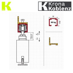 ZESTAW SYSTEM 500 NEW ABS DO 60KG KOBLENZ ZESTAW SYSTEM 500 NEW ABS DO 60KG KOBLENZ