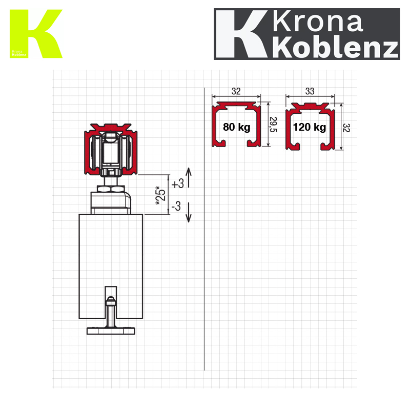ZESTAW SYSTEM 500 NEW ABS OD 61 do 120KG KOBLENZ ZESTAW SYSTEM 500 NEW ABS OD 61 do 120KG KOBLENZ