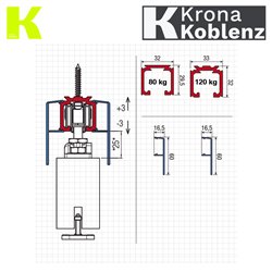 ZESTAW SYSTEM 500 NEW ABS OD 61 do 120KG KOBLENZ ZESTAW SYSTEM 500 NEW ABS OD 61 do 120KG KOBLENZ