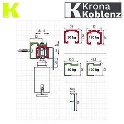ZESTAW SYSTEM 500 NEW ABS OD 61 do 120KG KOBLENZ ZESTAW SYSTEM 500 NEW ABS OD 61 do 120KG KOBLENZ