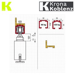ZESTAW SYSTEM 500 NEW ABS OD 61 do 120KG KOBLENZ ZESTAW SYSTEM 500 NEW ABS OD 61 do 120KG KOBLENZ
