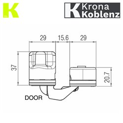 ZAWIAS WPUSZCZANY KUBICA K6700 HD CHROMOWANY MATOWY KOBLENZ ZAWIAS WPUSZCZANY KUBICA K6700 HD CHROMOWANY MATOWY KOBLENZ