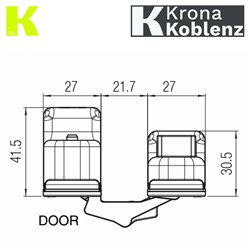 ZAWIAS WPUSZCZANY KUBICA K2780 LAKIEROWANY NA CZARNO KOBLENZ ZAWIAS WPUSZCZANY KUBICA K2780 LAKIEROWANY NA CZARNO KOBLENZ