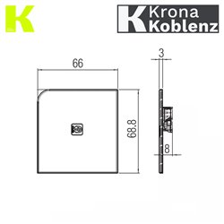 ZAŚLEPKA BOCZNA OSŁONY [PRAWA] KOBLENZ
