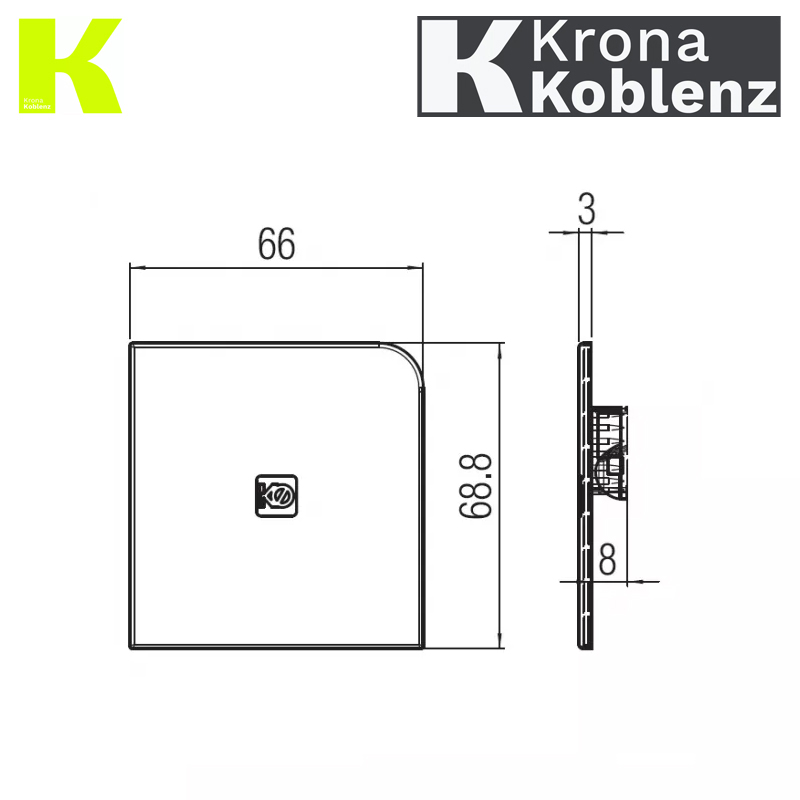 ZAŚLEPKA BOCZN OSŁONY SYSTEM 500 LEWA KOBLENZ ZAŚLEPKA BOCZN OSŁONY SYSTEM 500 LEWA KOBLENZ