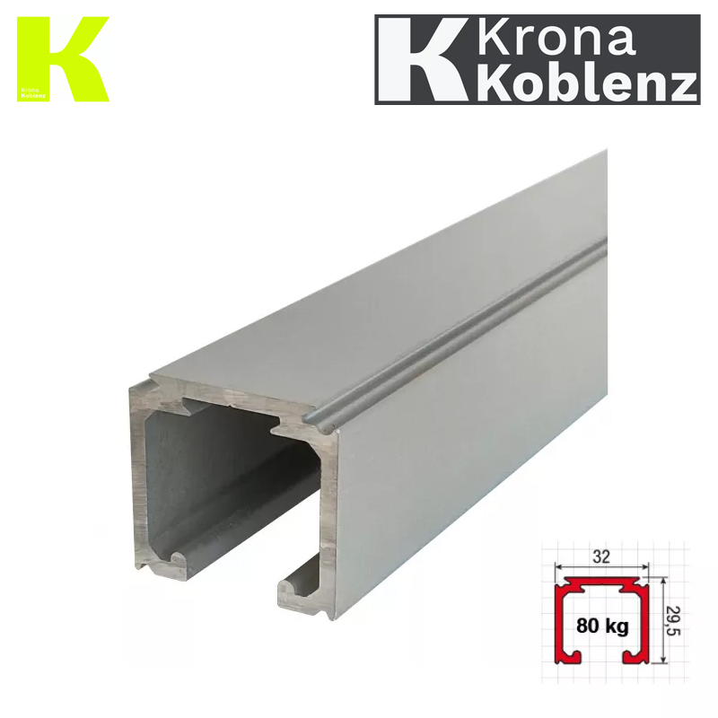 SZYNA SYSTEM 500 NEW DO 50/60/80KG ALUMINIUM ANODYZOWANE 2m KOBLENZ