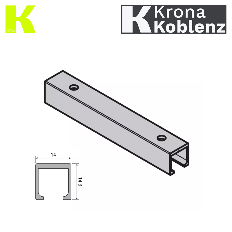 SZYNA SYSTEM 260 ALUMINIUM ANODYZOWANE 2m KOBLENZ