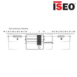 WKŁADKA BĘBENKOWA F6 EXTRA JEDNOSTRONNA 50x10, 3 KLUCZE, NIKLOWANA MATOWA ISEO WKŁADKA BĘBENKOWA F6 EXTRA JEDNOSTRONNA 50x10, 3 KLUCZE, NIKLOWANA MATOWA ISEO