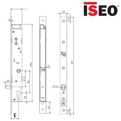 ZAMEK THESIS 2.0 STANDARD (N.O.), 85WB, E35 mm, STAL NIERDZEWNA [WERSJA III] ISEO