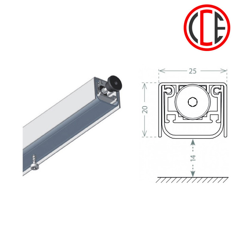 USZCZELKA OPADAJĄCA ACOUSTIC ALU 830mm (680mm) [K5-240-1GA-0830] CCE