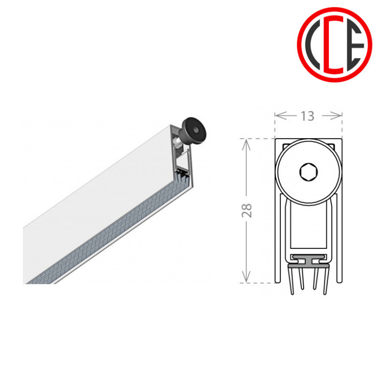 USZCZELKA OPADAJĄCA 1328 A 730mm (530mm) [K5-500-1A-0730] CCE